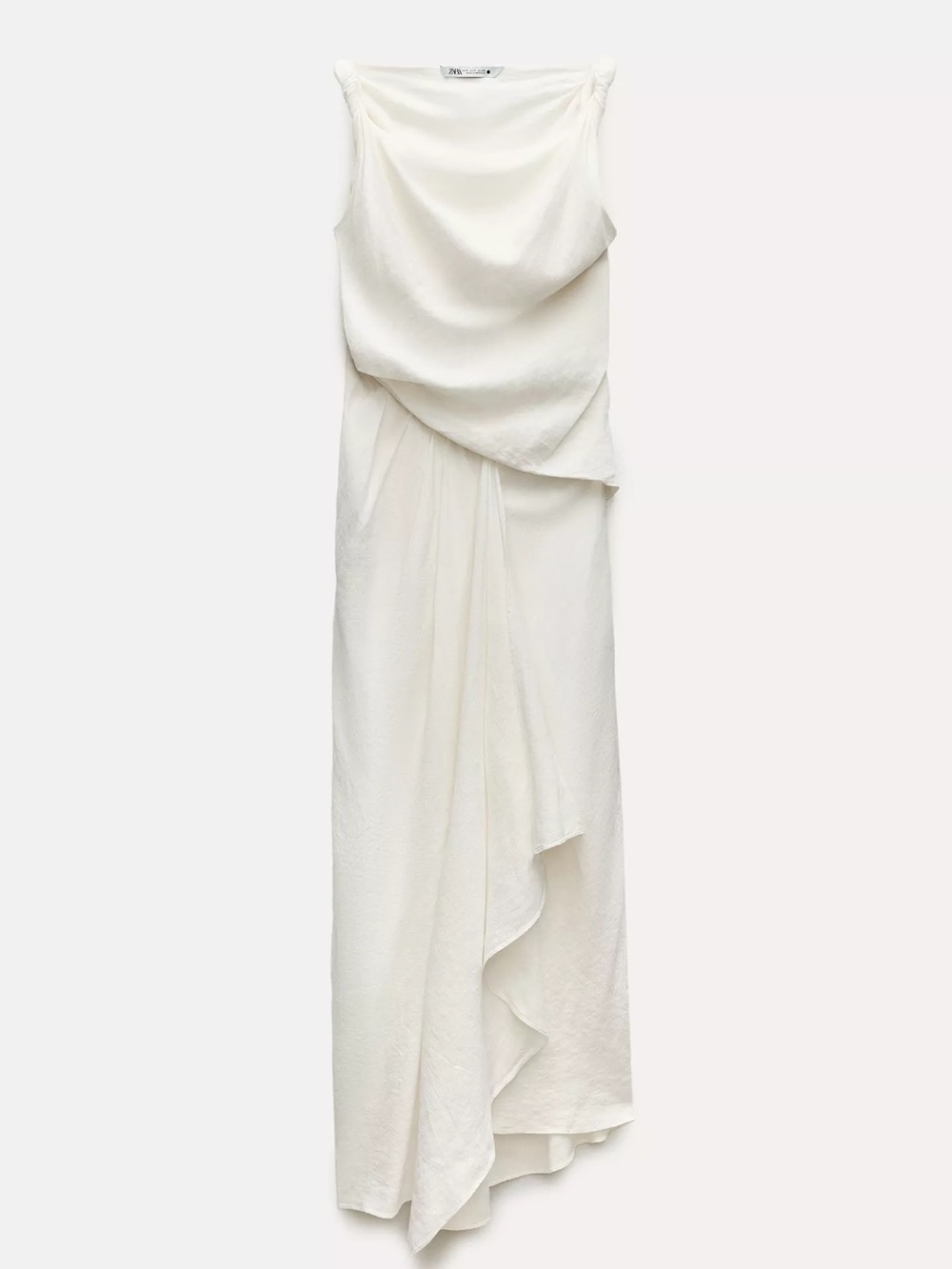Zara linen Blend Dress NWT